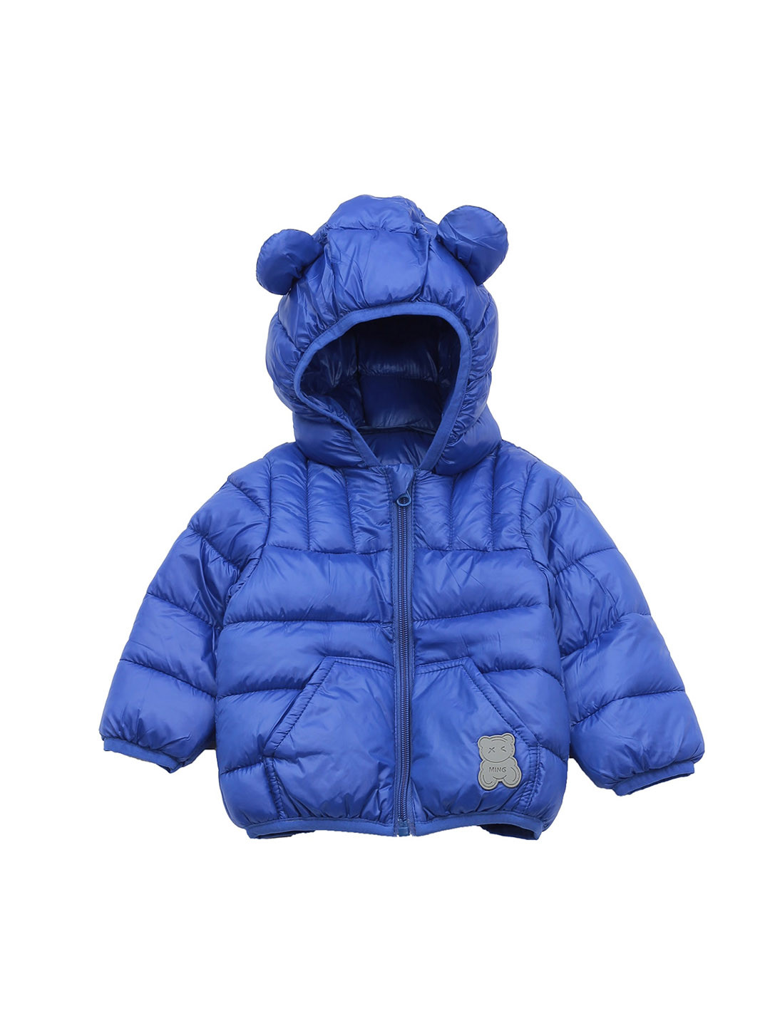 

Lil Lollipop Kids Lightweight Hooded Puffer Jacket, Blue