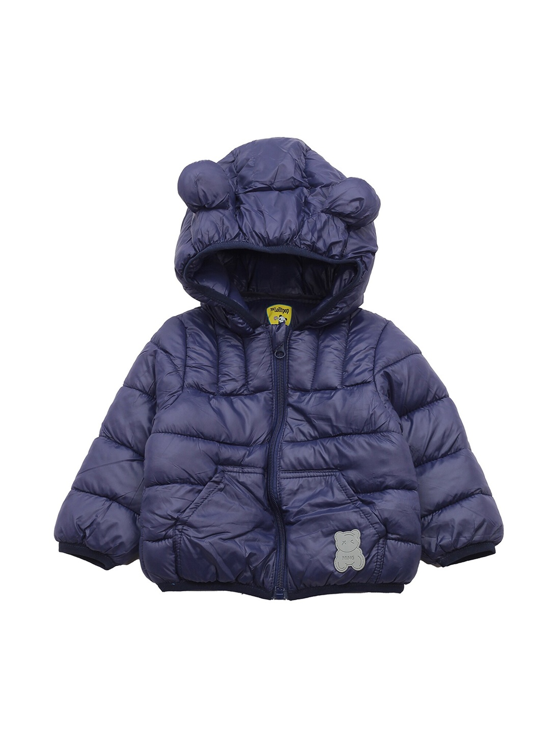 

Lil Lollipop Kids Lightweight Longline Outdoor Puffer Jacket, Navy blue