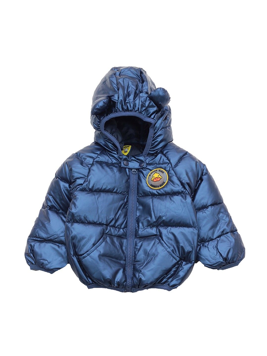 

Lil Lollipop Kids Lightweight Hooded Long Sleeves Puffer Jacket, Navy blue