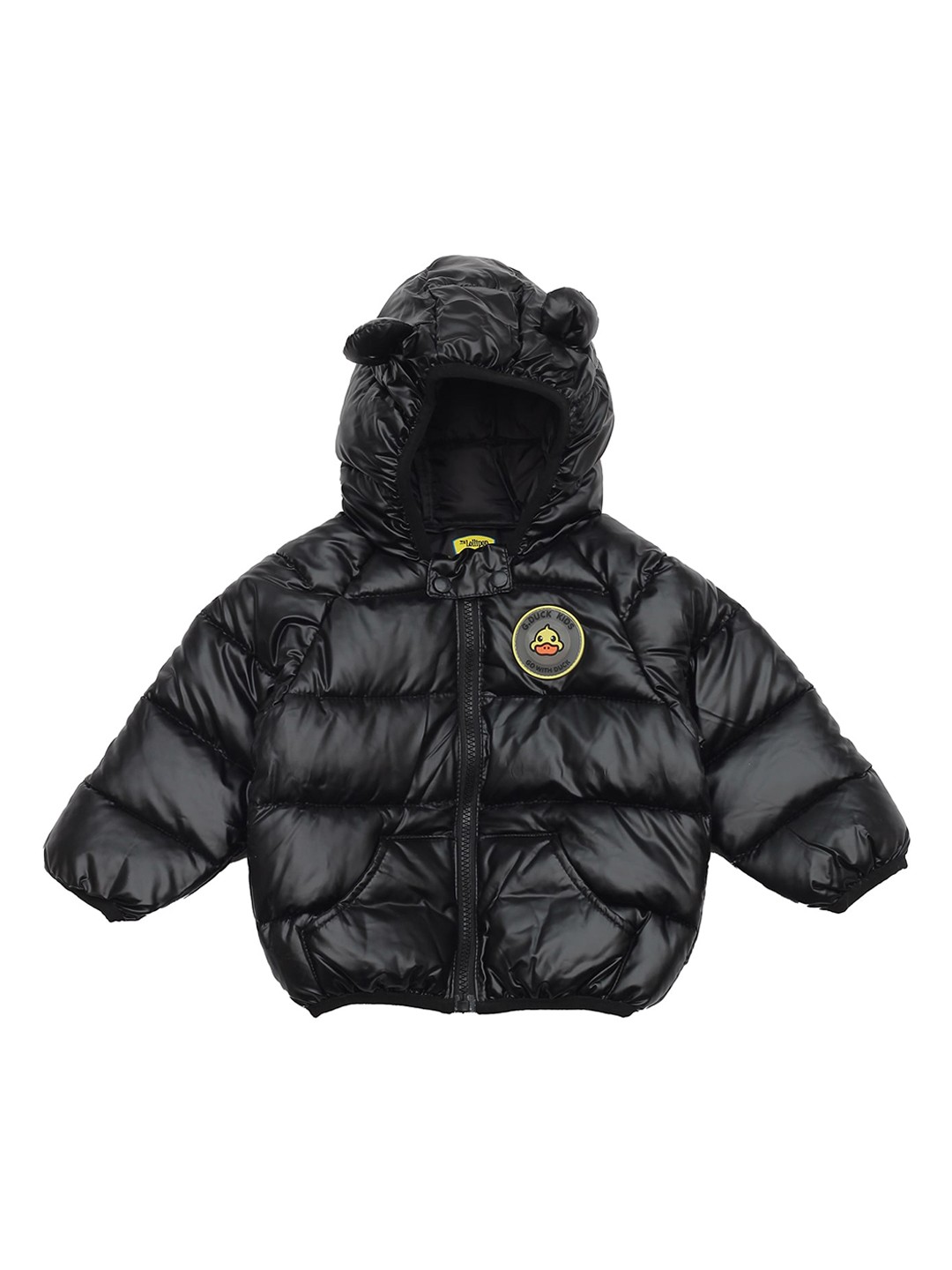 

Lil Lollipop Kids Hooded Lightweight Puffer Jacket, Black