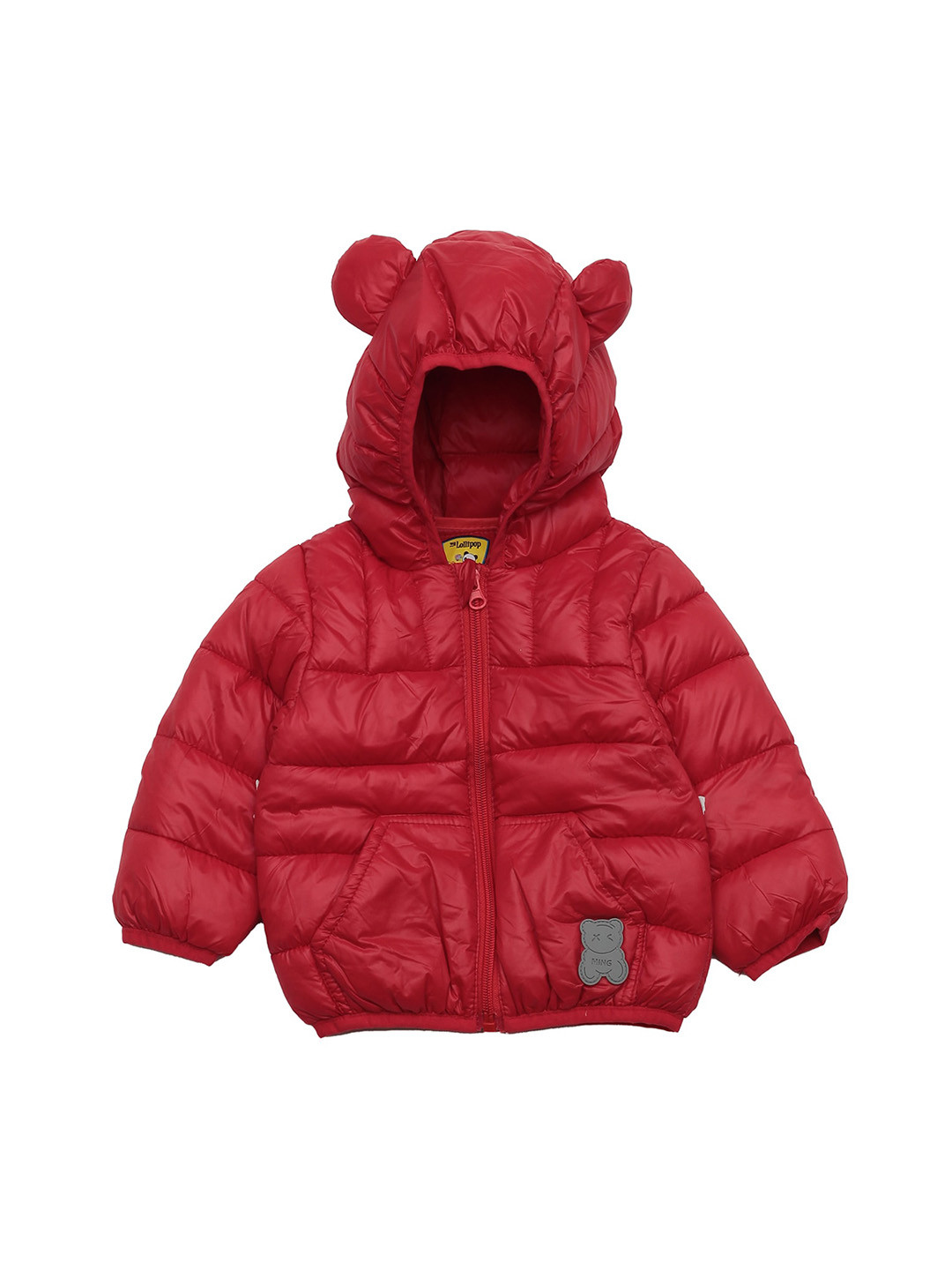 

Lil Lollipop Kids Lightweight Hooded Sleeveless Puffer Jacket, Red
