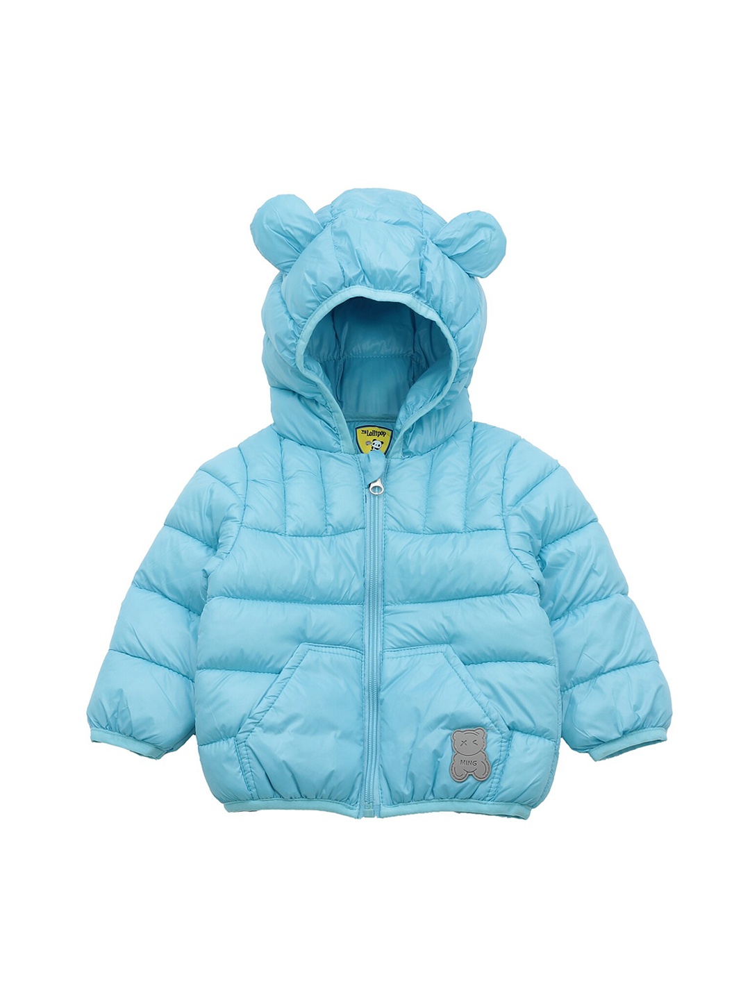 

Lil Lollipop Kids Lightweight Hooded Long Sleeves Puffer Jacket, Blue