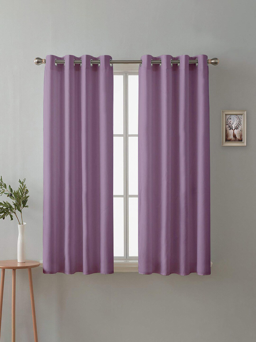 

Cloth Fusion Lavender 2 Pieces Room Darkening Blackout Window Curtains
