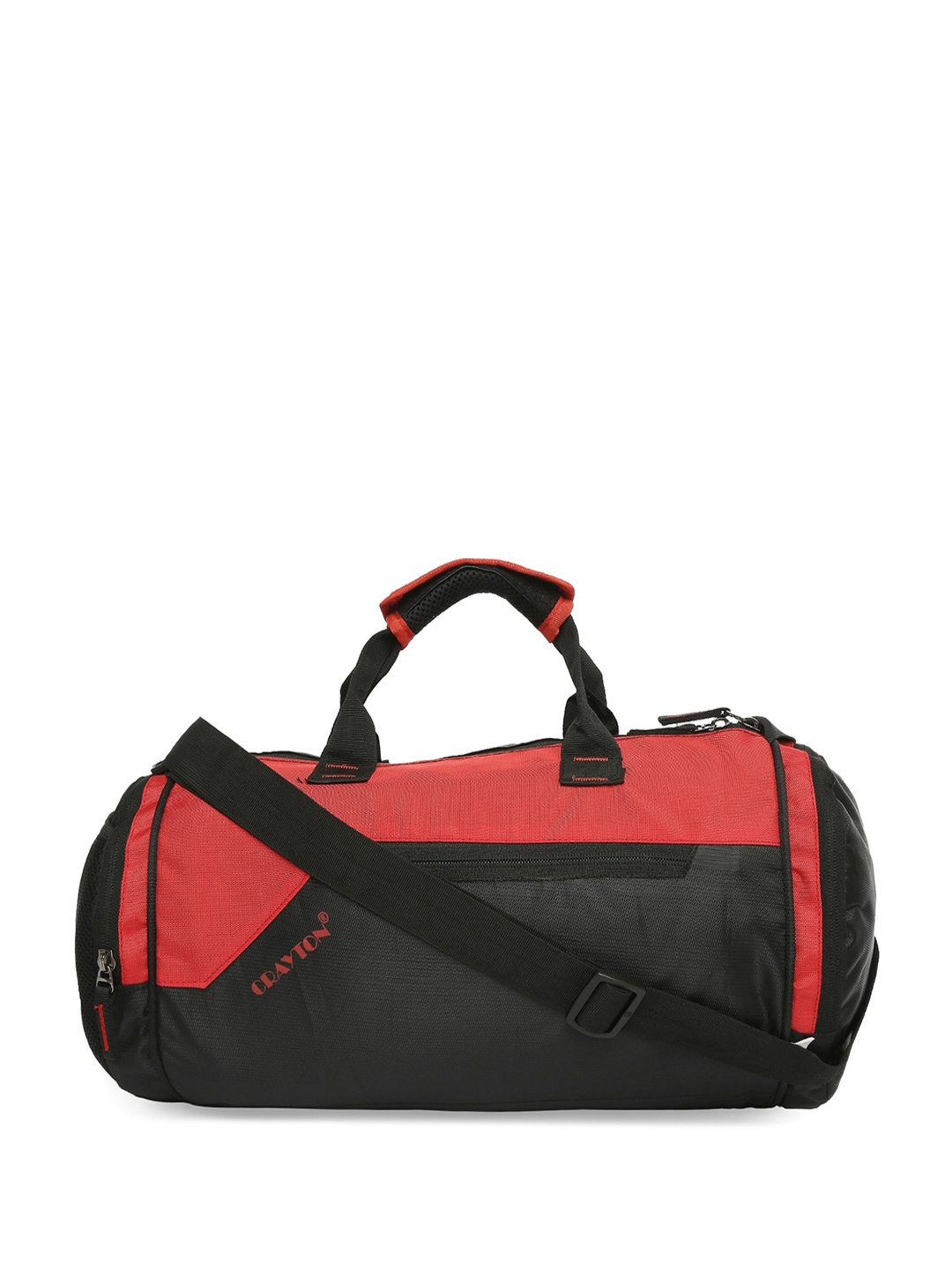 

CRAYTON Unisex Colourblocked Water Repellent Duffel Bag, Black