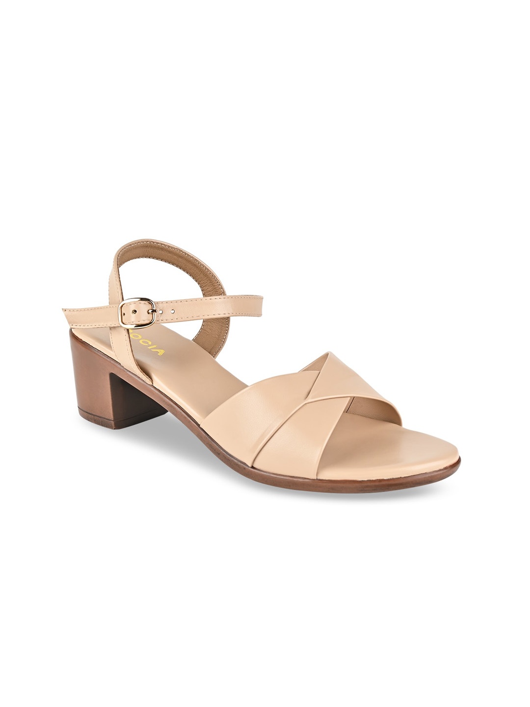 

Rocia Block Heels With Backstrap, Beige