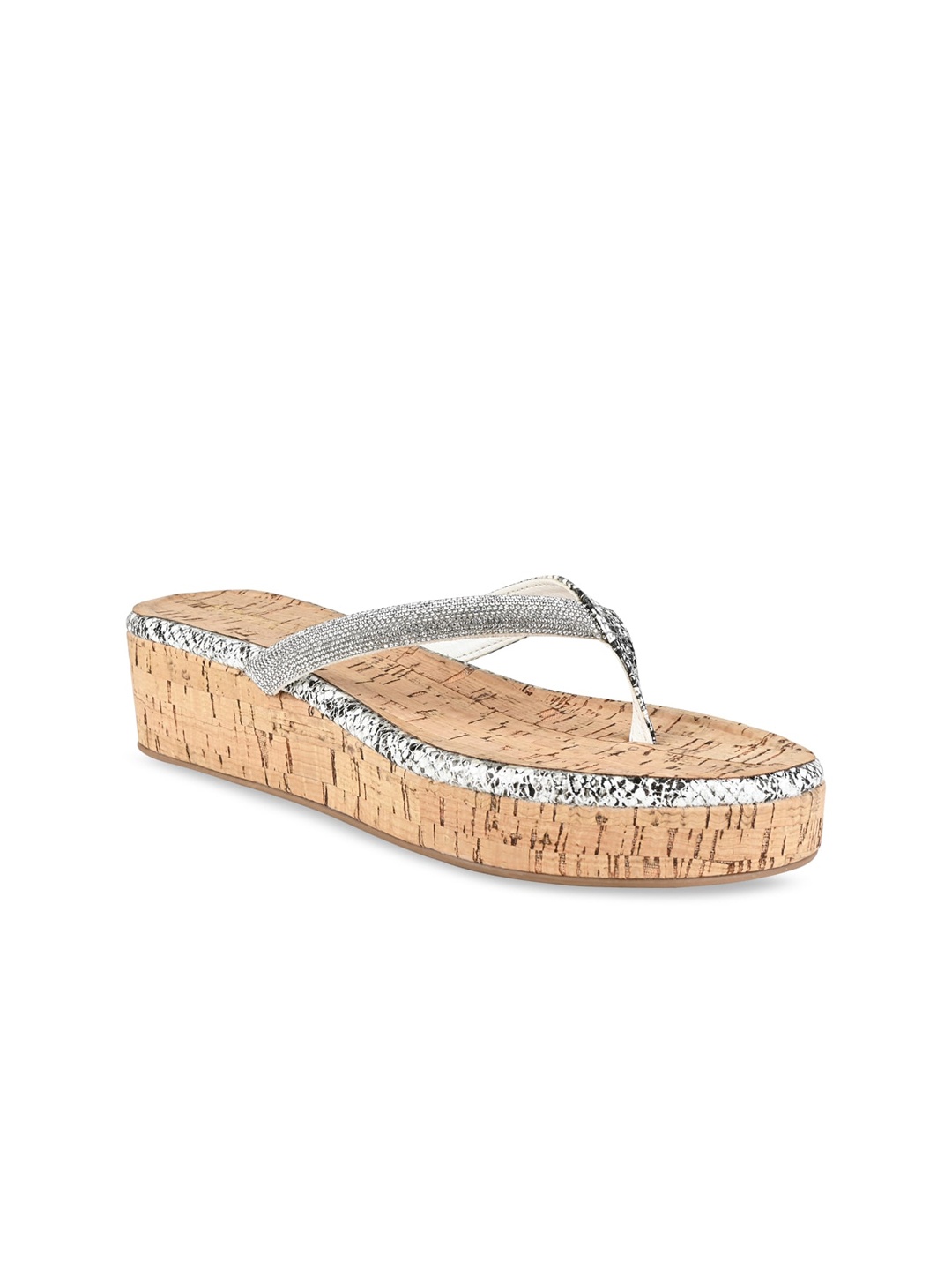

Rocia Embellished Flatform Heels, Silver