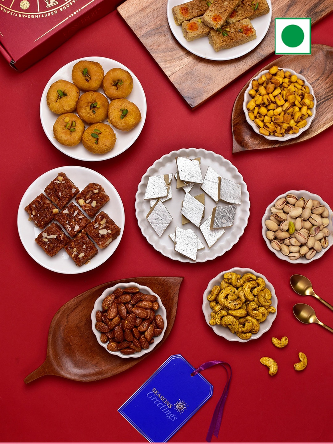 

RawFruit Diwali Sweets Gift Hamper With DryFruits, Purple