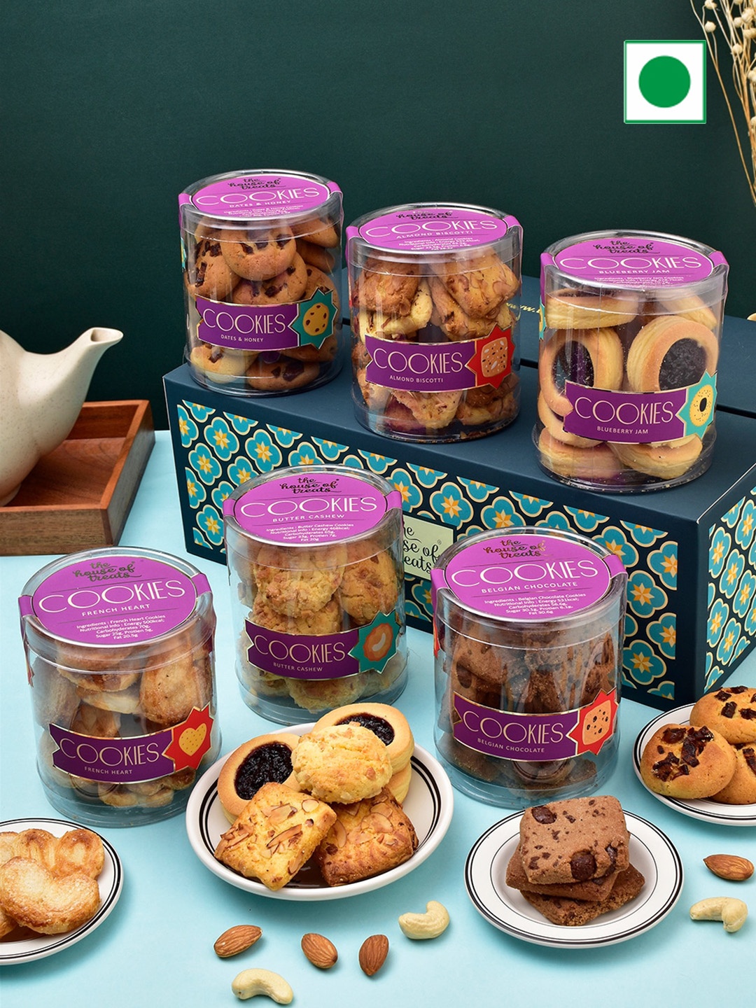 

RawFruit Cookies Assorted Diwali Gift Pack - 1100gms, Purple