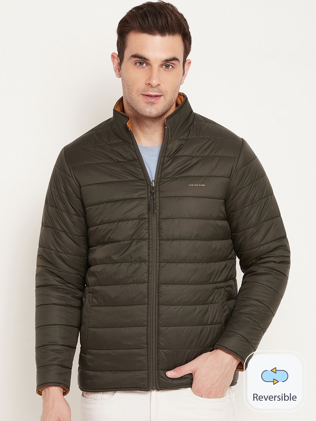 

Okane Reversible Outdoor Puffer Jacket, Tan