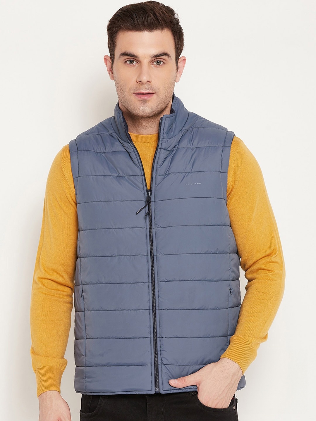 

Okane Colourblocked Reversible Outdoor Padded Jacket, Blue