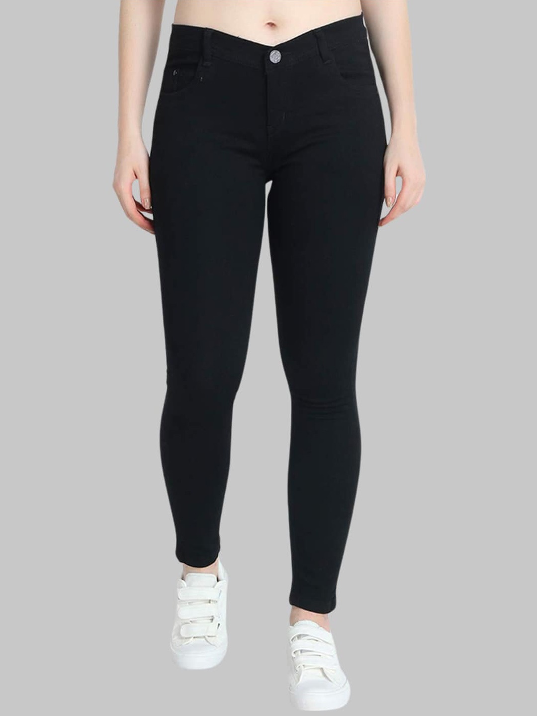 

MM-21 Women Jean Skinny Fit Stretchable Jeans, Black