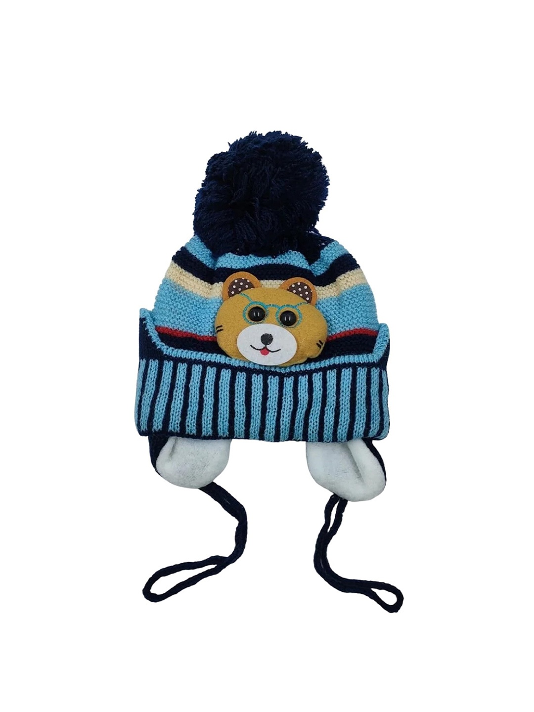 

Zacharias Kids Self Design Woollen Beanie, Blue