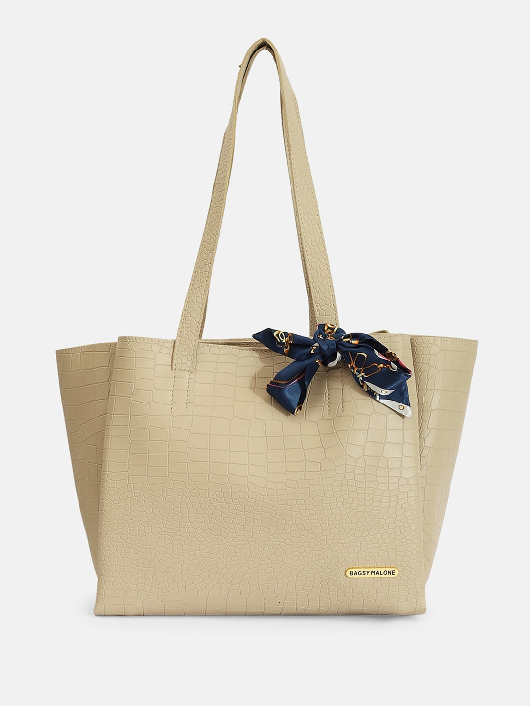 

Bagsy Malone Textured PU Shopper Tote Bag, Cream