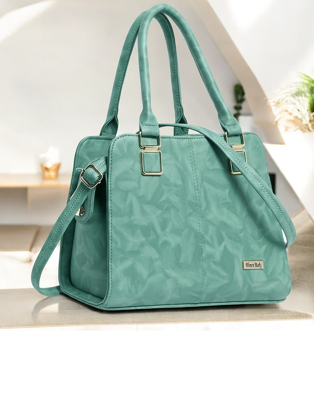 

WOMEN MARKS Structured Handheld Bag, Green