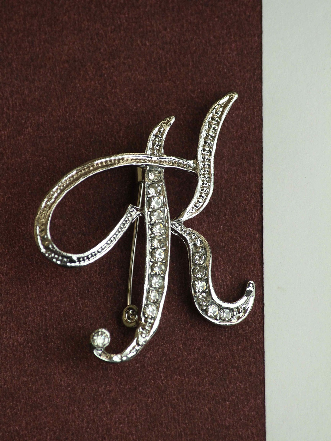 

Tossido Alphabet K Brooch, Silver