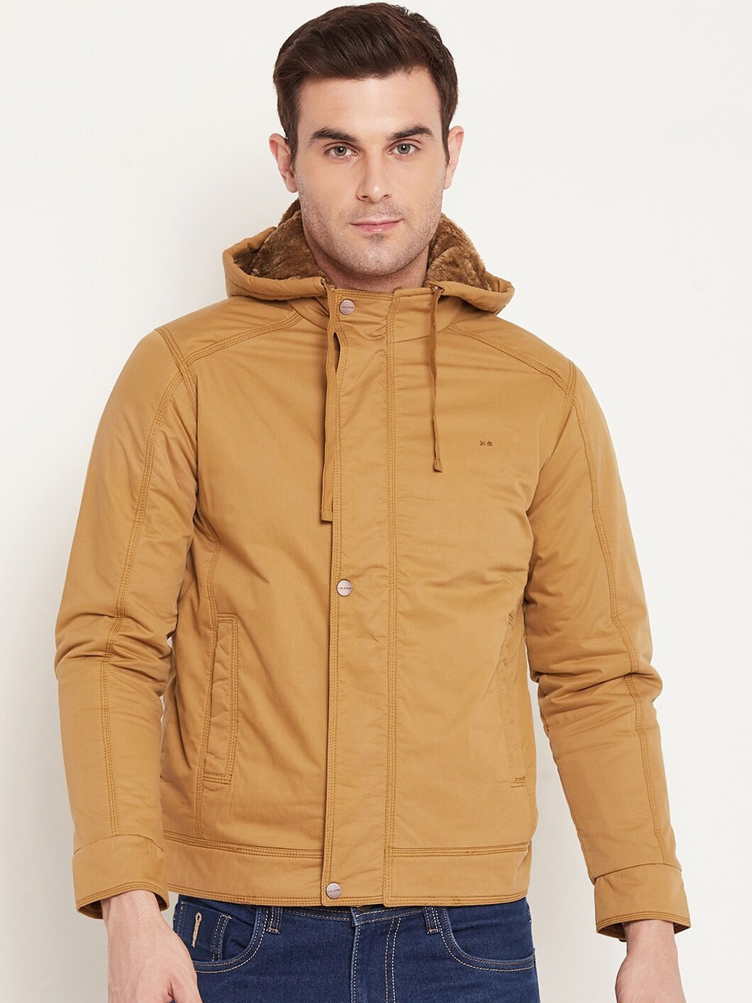 

Okane Hooded Long Sleeves Cotton Padded Jacket, Khaki