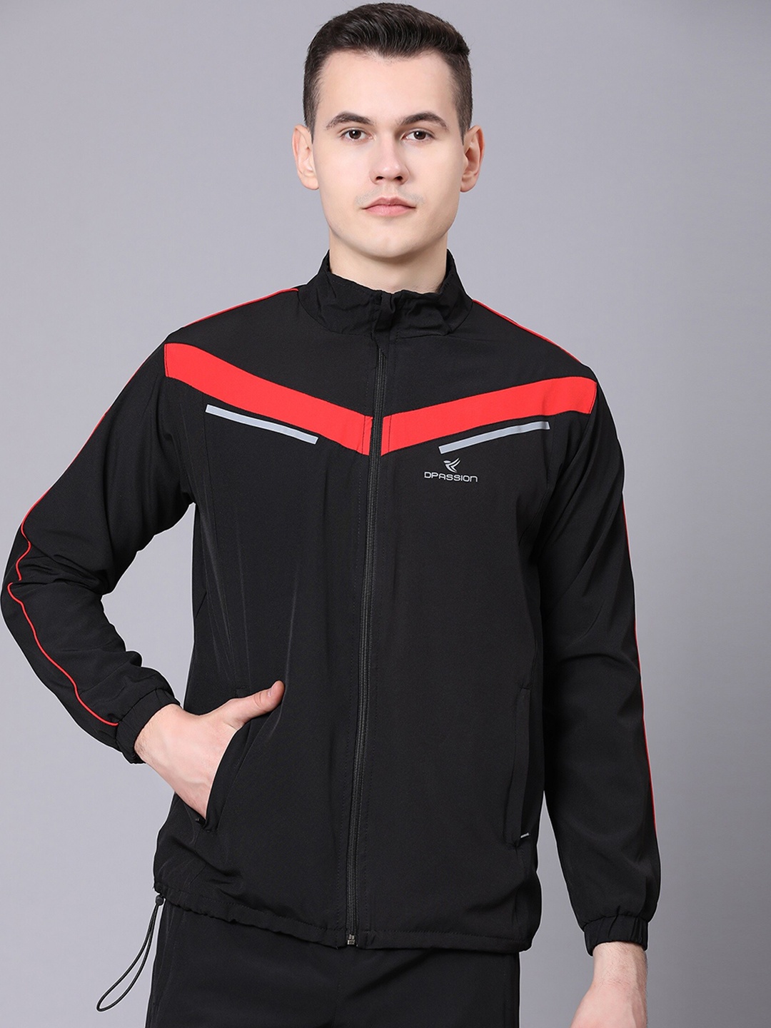 

Dpassion Lightweight Running Sporty Jacket, Black