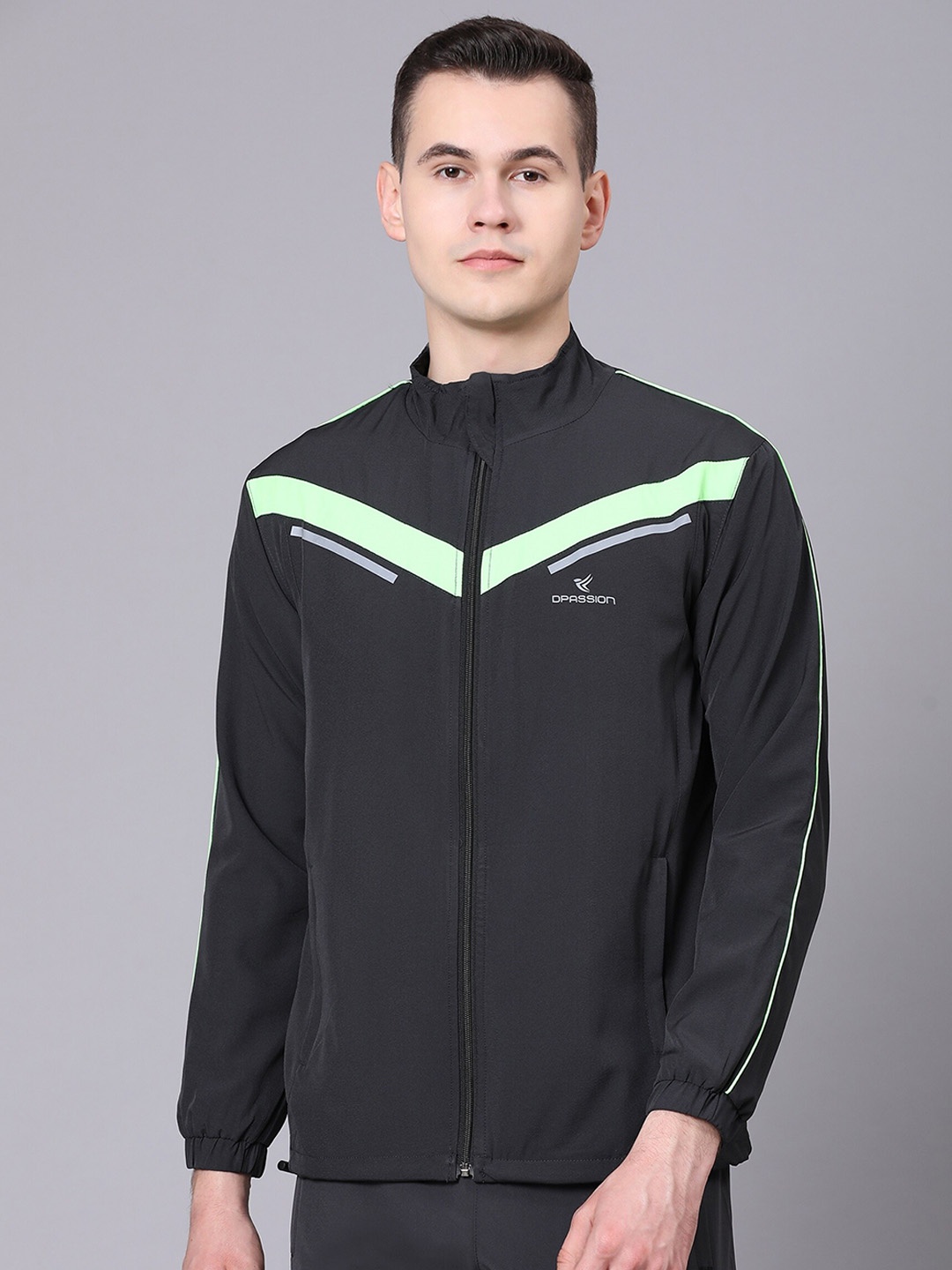 

Dpassion Lightweight Running Sporty Jacket, Grey