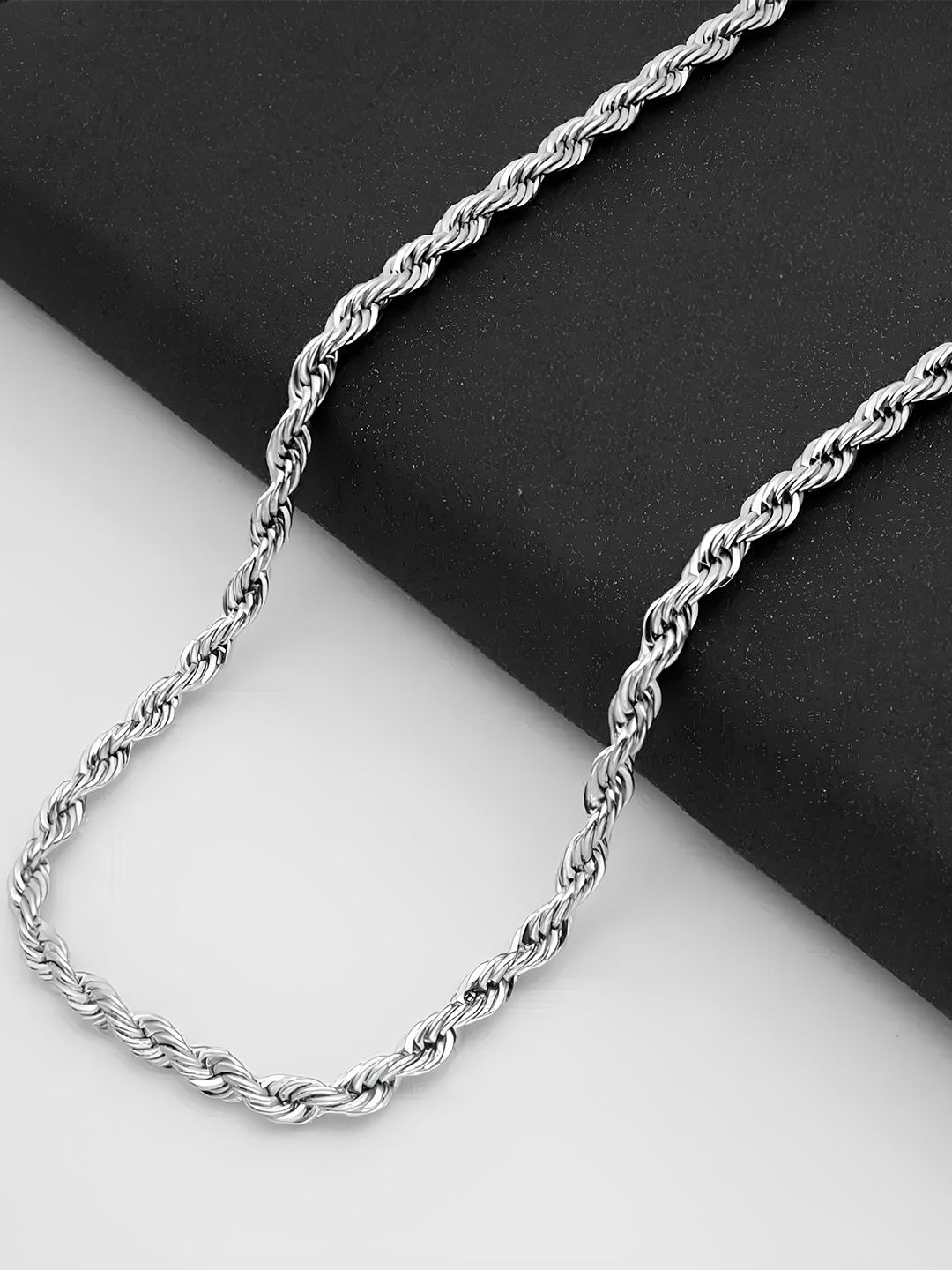 

KARISHMA KREATIONS Silver-Plated Stainless Steel Chain