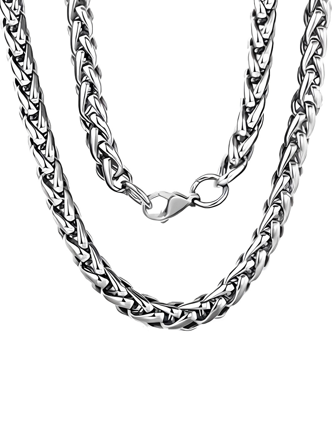 

KARISHMA KREATIONS Silver-Plated Stainless Steel Chain