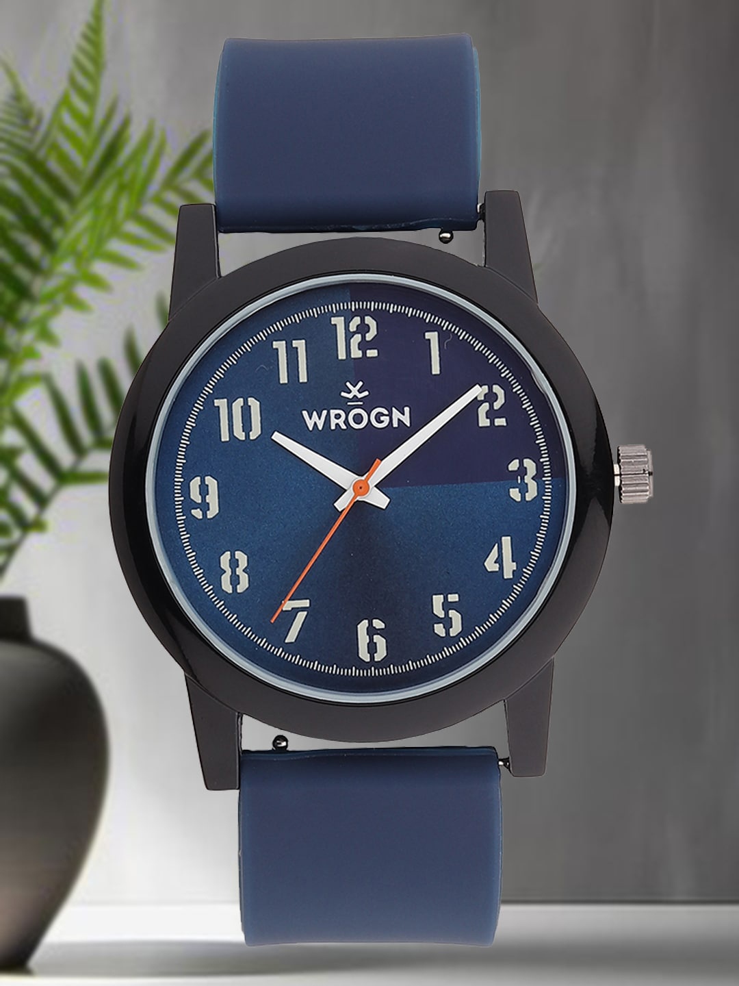 

WROGN Men Printed Dial & Straps Analogue Watch WRG0427, Blue