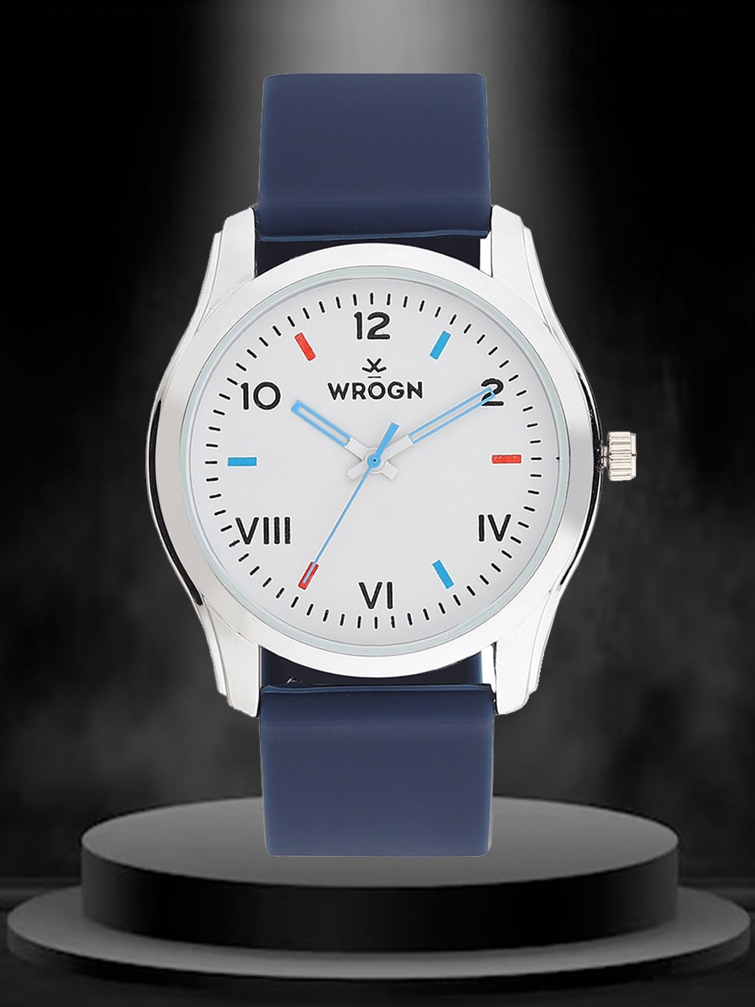 

WROGN Men Water Resistant Reset Time Analogue Watch WRG0411, Blue