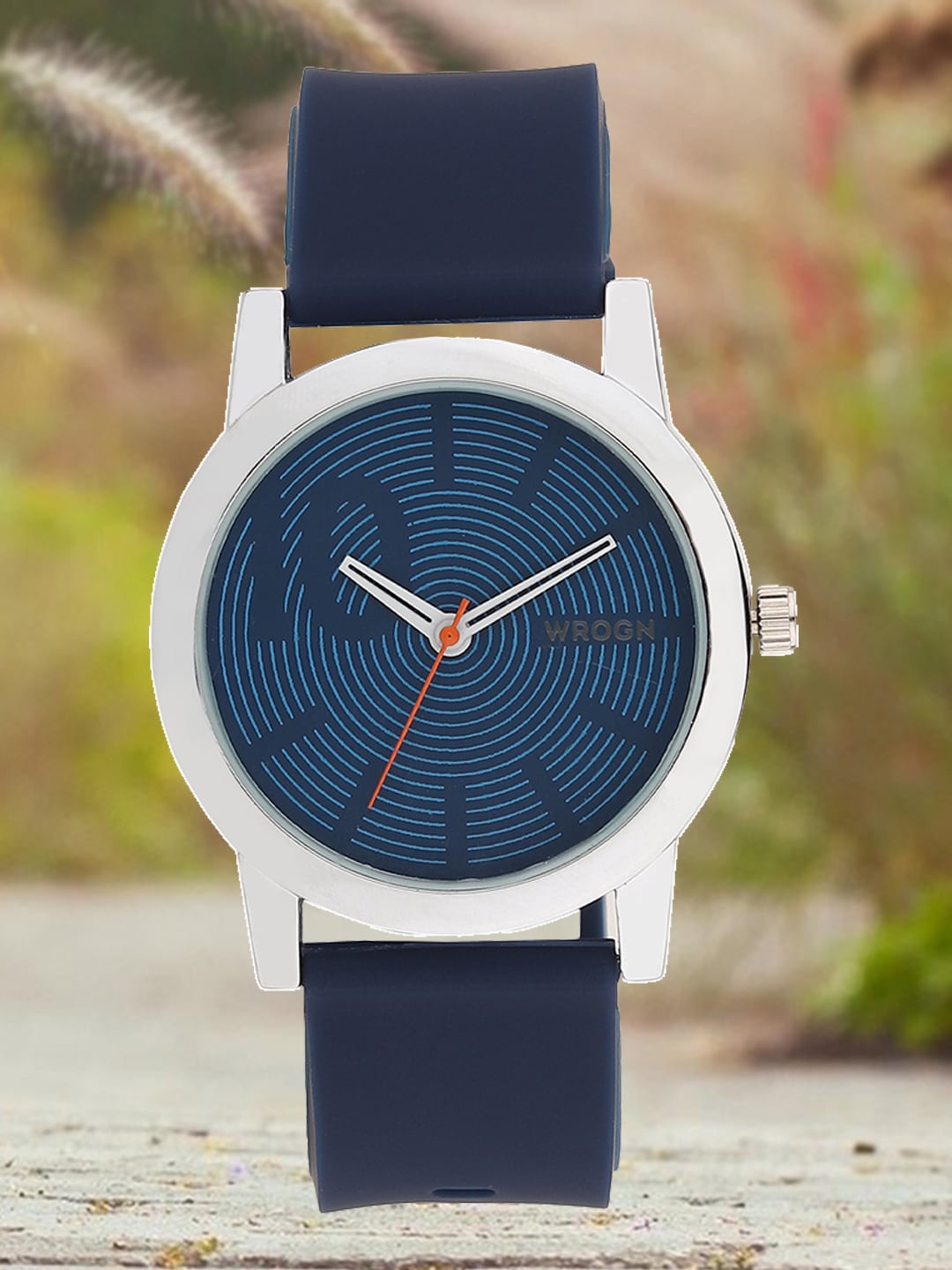 

WROGN Men Printed Dial & Straps Analogue Watch WRG0404, Blue