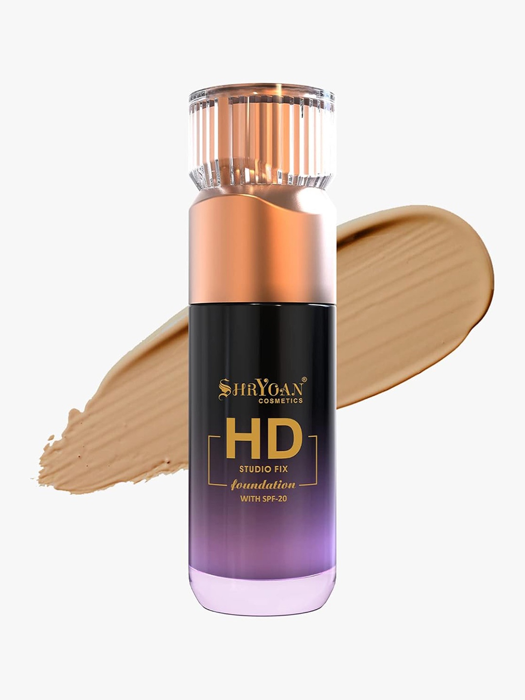 

SHRYOAN HD Studio Fix SPF20 Waterproof Foundation 55 ml - Toffee Glow 05, Beige