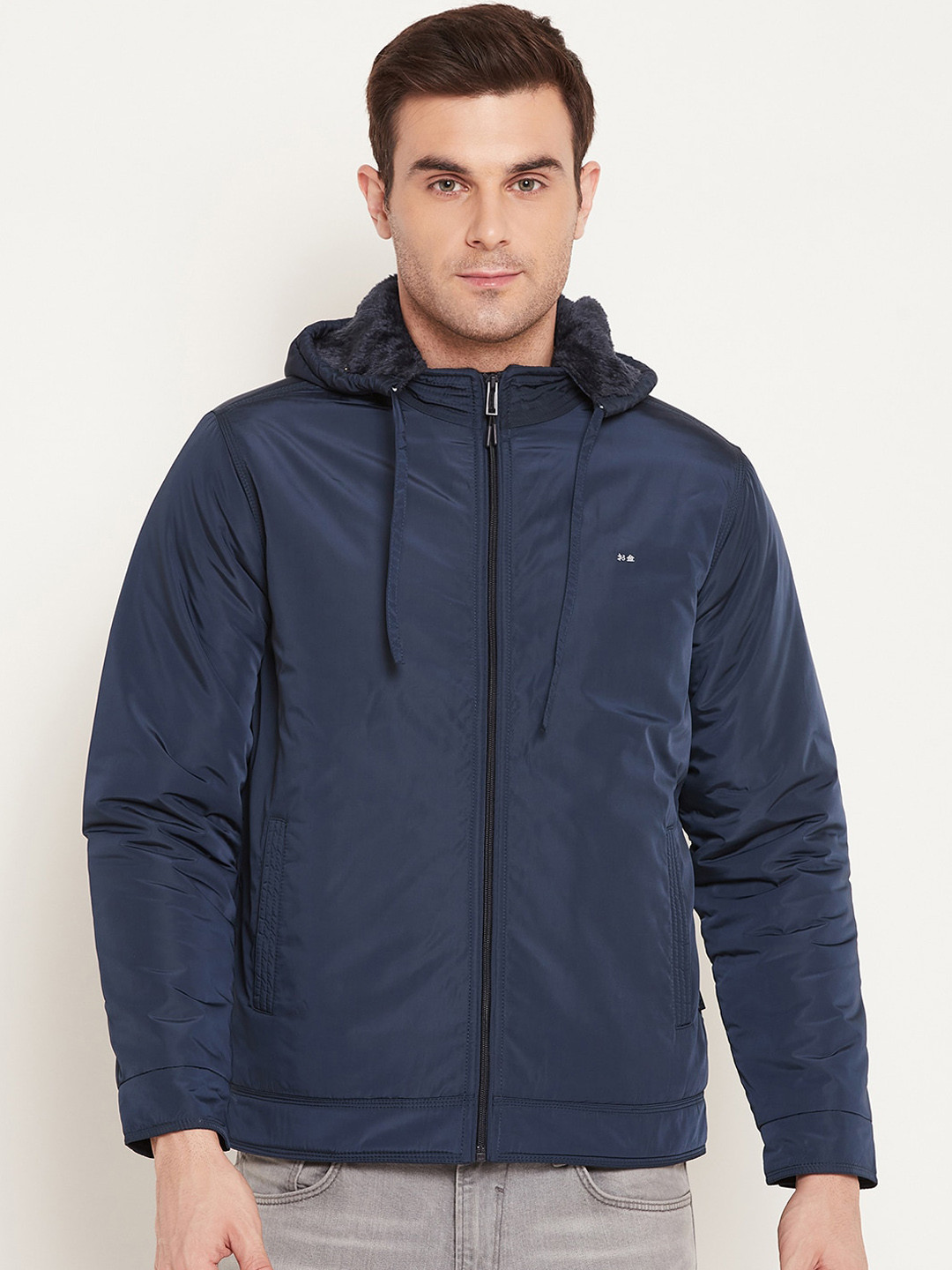 

Okane Hooded Outdoor Padded Jacket, Navy blue