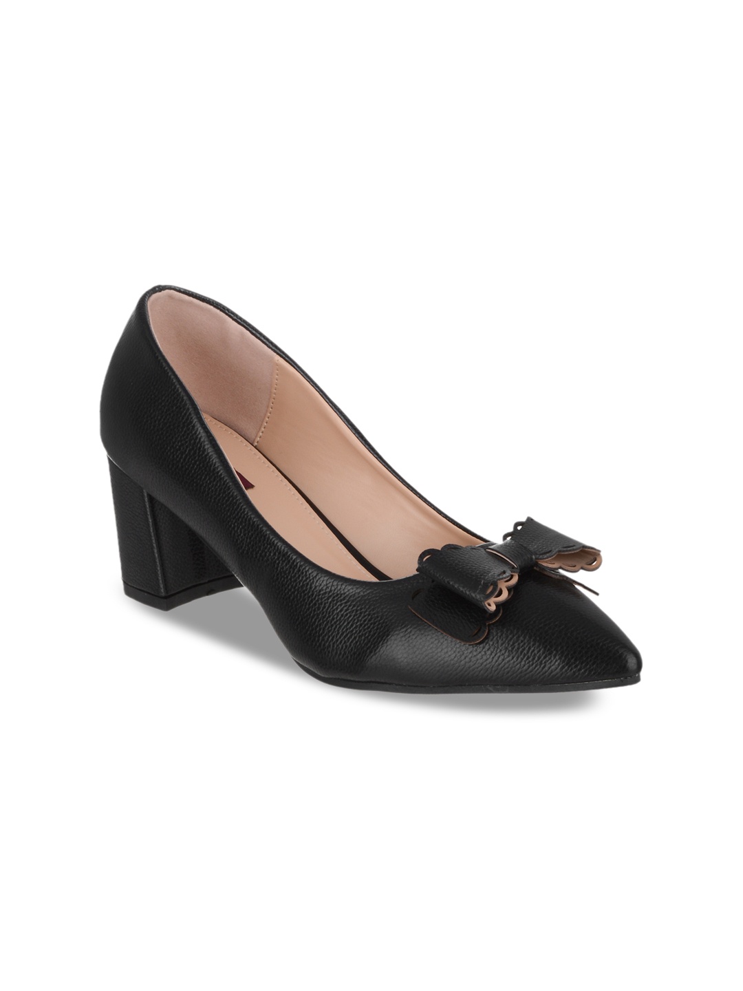 

SHUZ TOUCH Women Black Solid Pumps