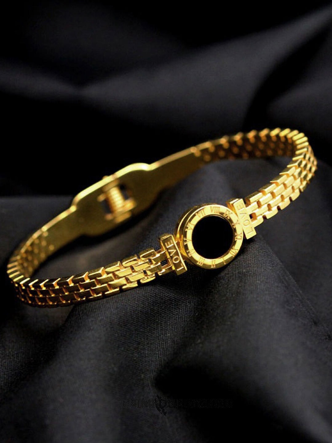 

Jewels Galaxy Women Gold-Plated Bangle-Style Bracelet