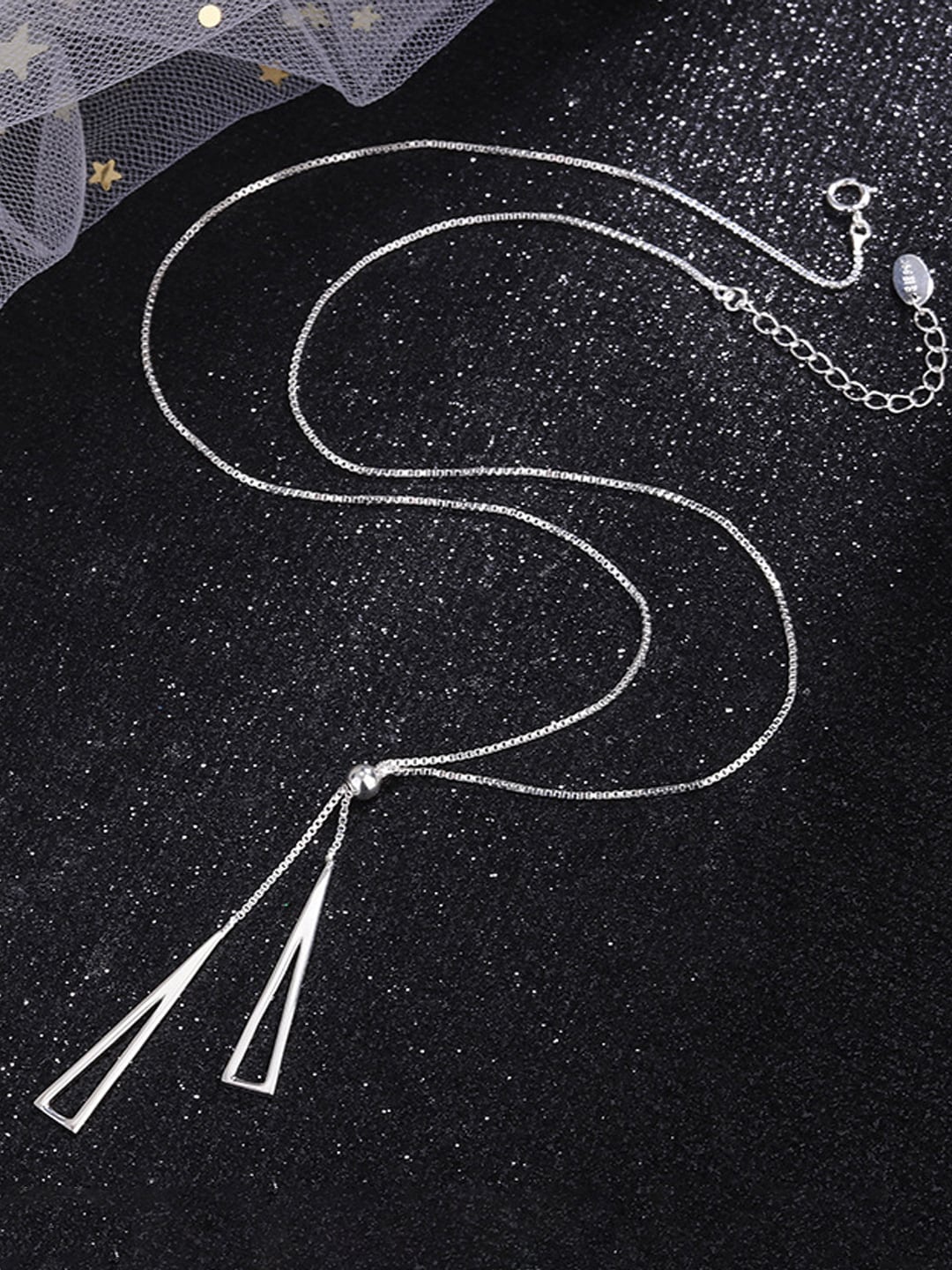 

Jewels Galaxy Women Silver-Plated Stainless Steel Pendant With Chain