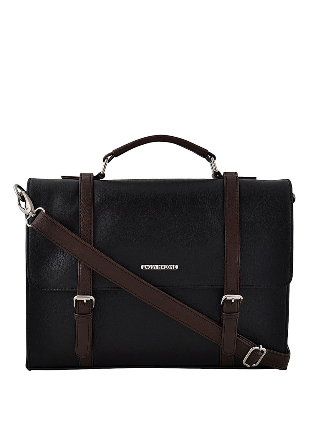 

Bagsy Malone Unisex Textured Laptop Bag- Up to 15 inch, Black