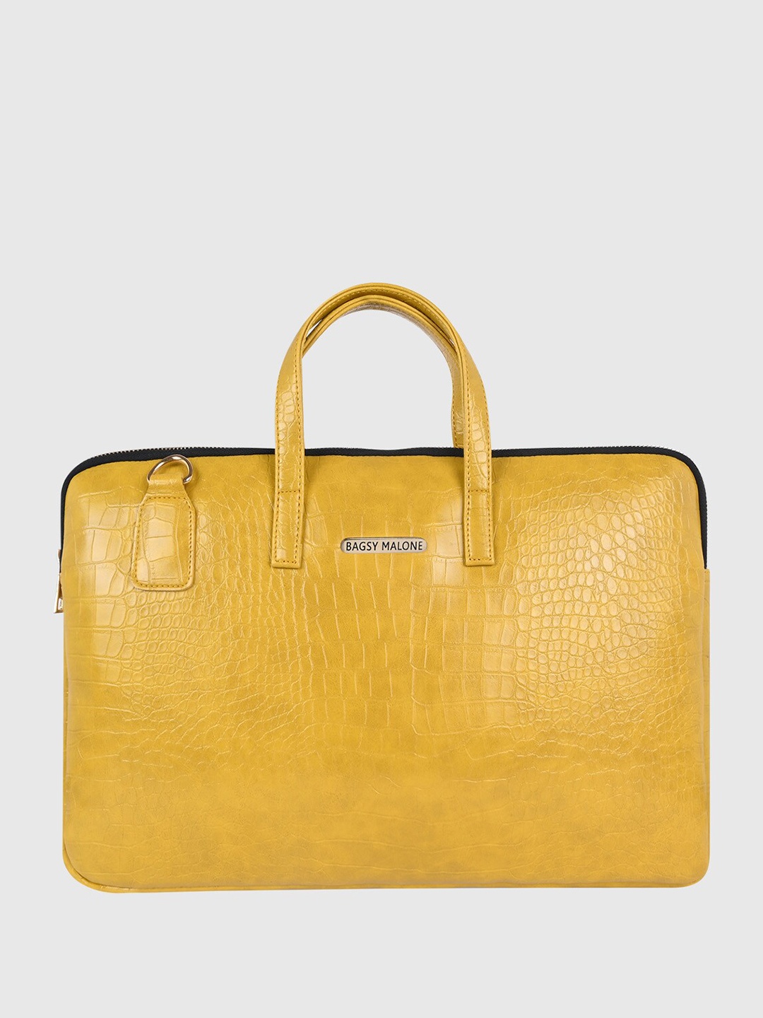 

Bagsy Malone Unisex Textured Laptop Bag-Up to 15 inch, Yellow