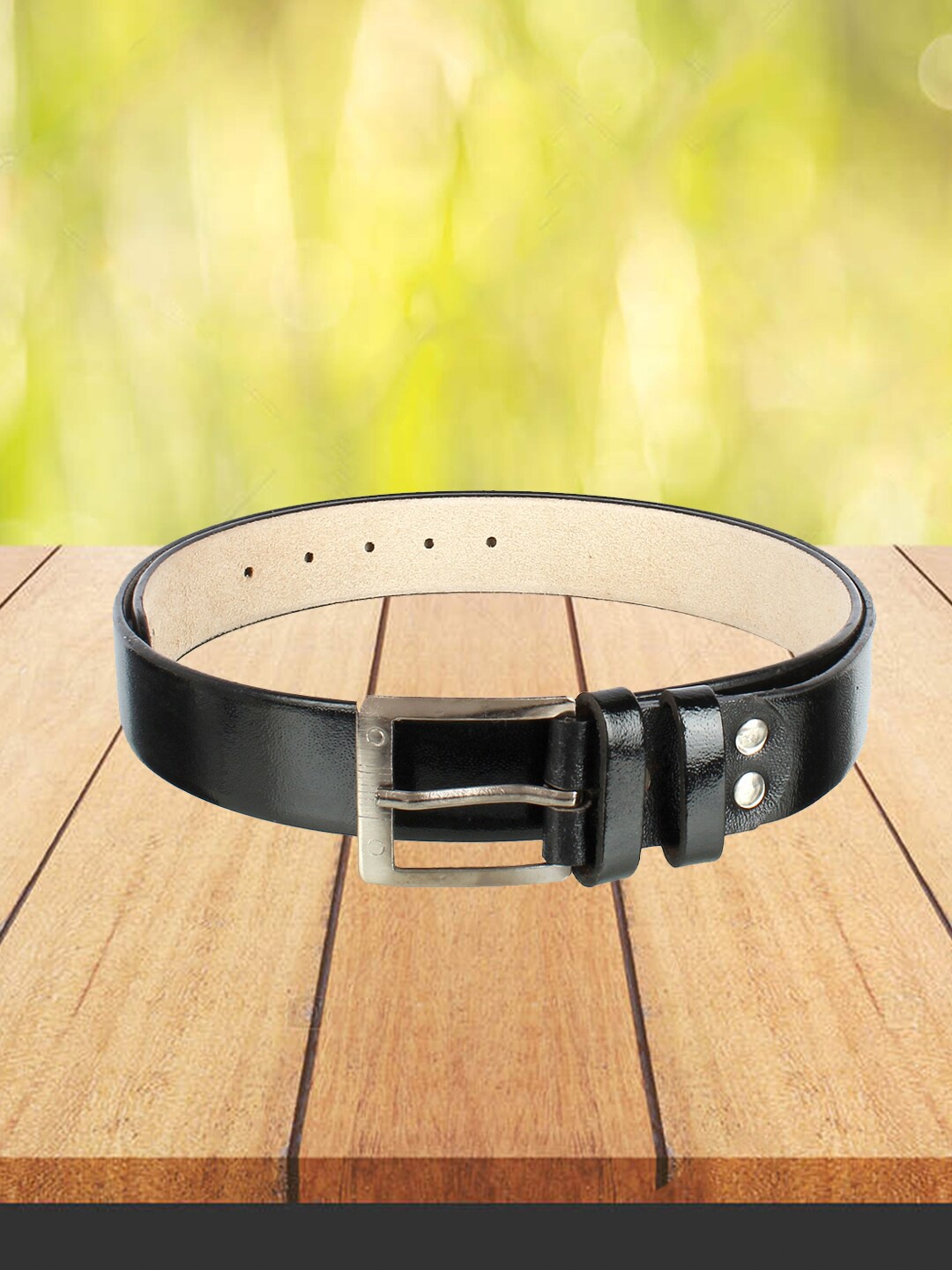 

Roadster Men Leather Casual Belts, Black