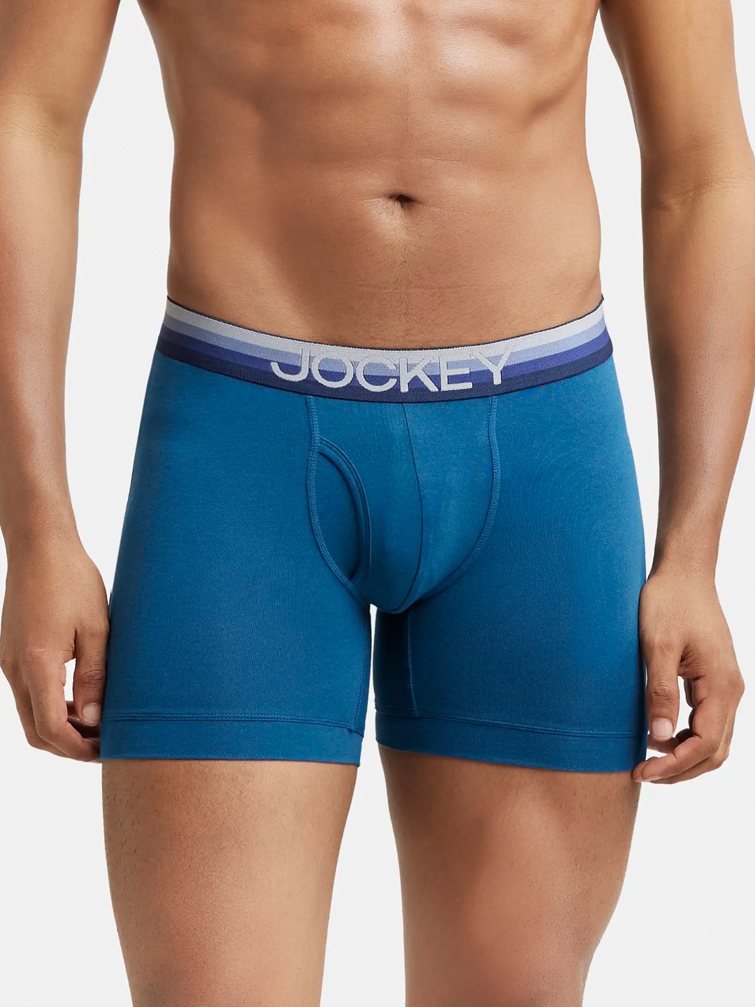 

Jockey Men Cotton Breathability Trunks ZN03-0101-SEAPT01, Blue