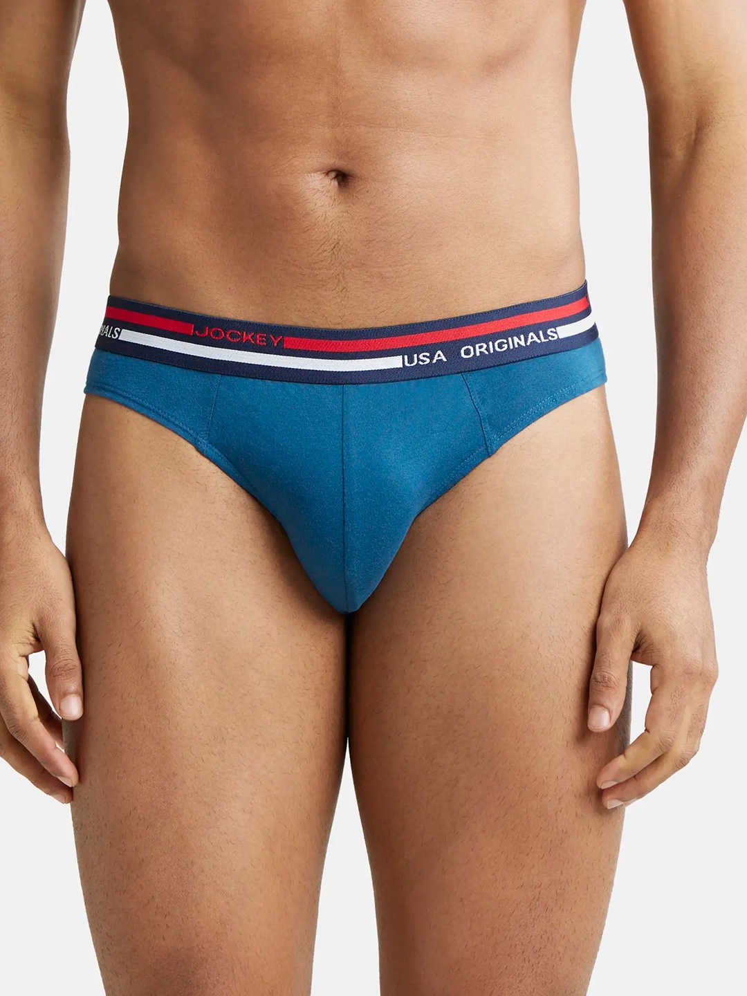 

Jockey Combed Cotton Brief with Ultrasoft Waistband-US49, Teal