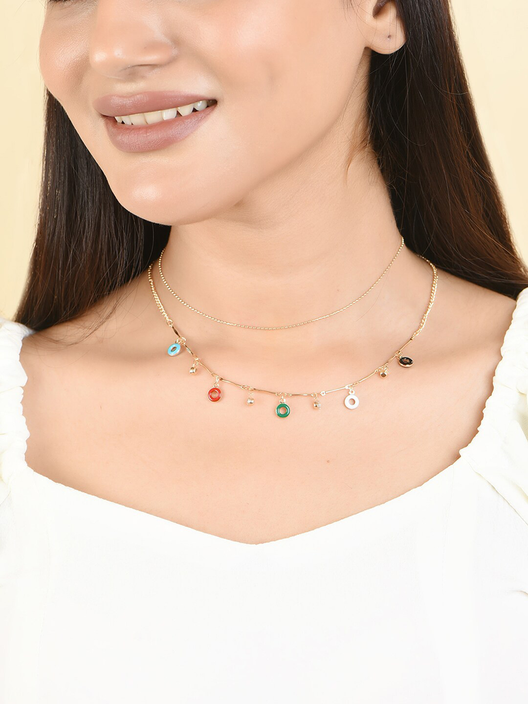 

ToniQ Gold-Plated Layered Necklace