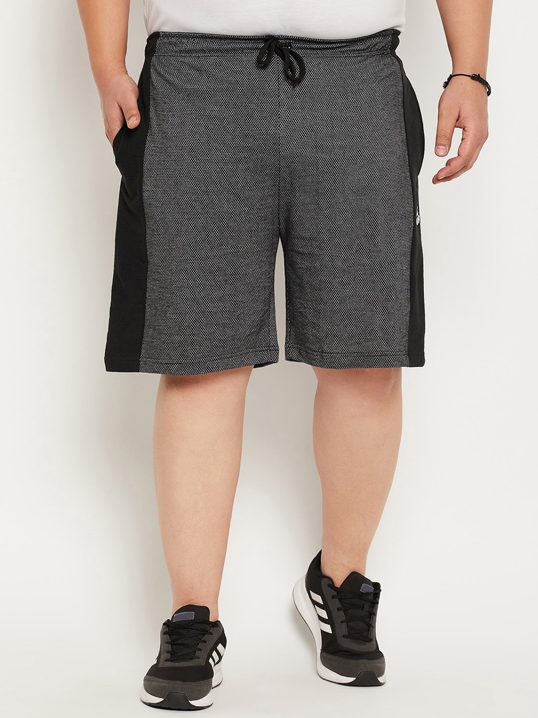 

bigbanana Men Plus Size Antimicrobial Technology Pure Cotton Shorts, Black