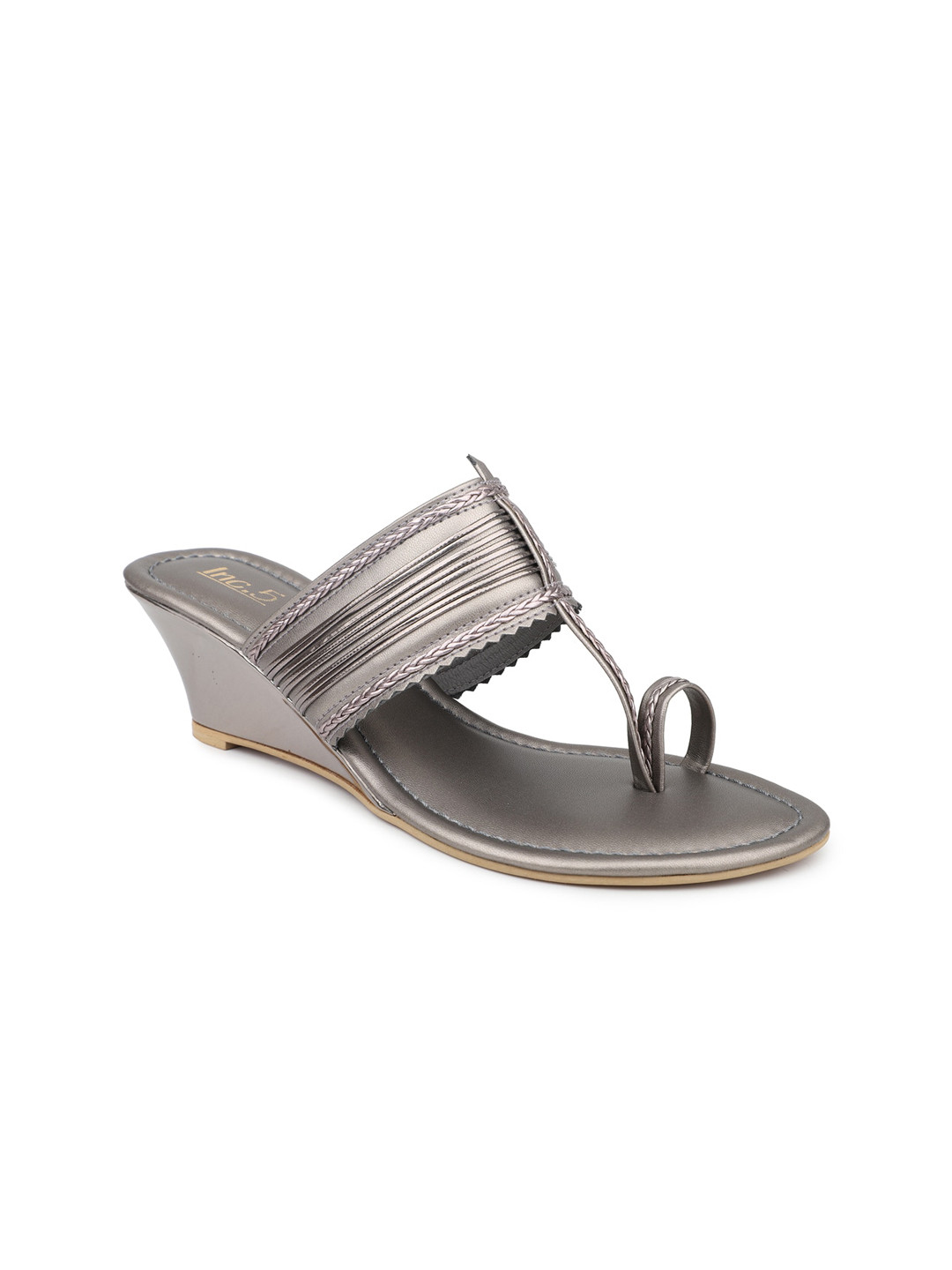 

Inc 5 Textured Wedge Heels, Grey