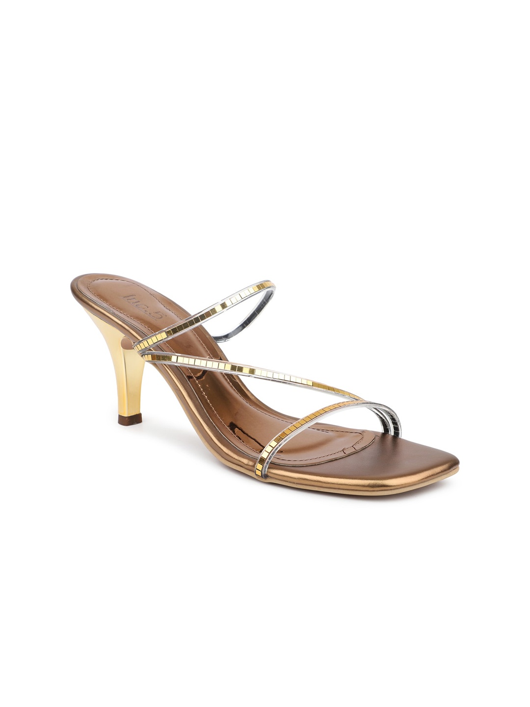

Inc 5 Open Toe Stiletto Sandals, Gold