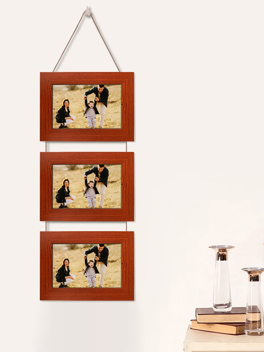 

Art Street Brown 3 Tiered Photo Frame