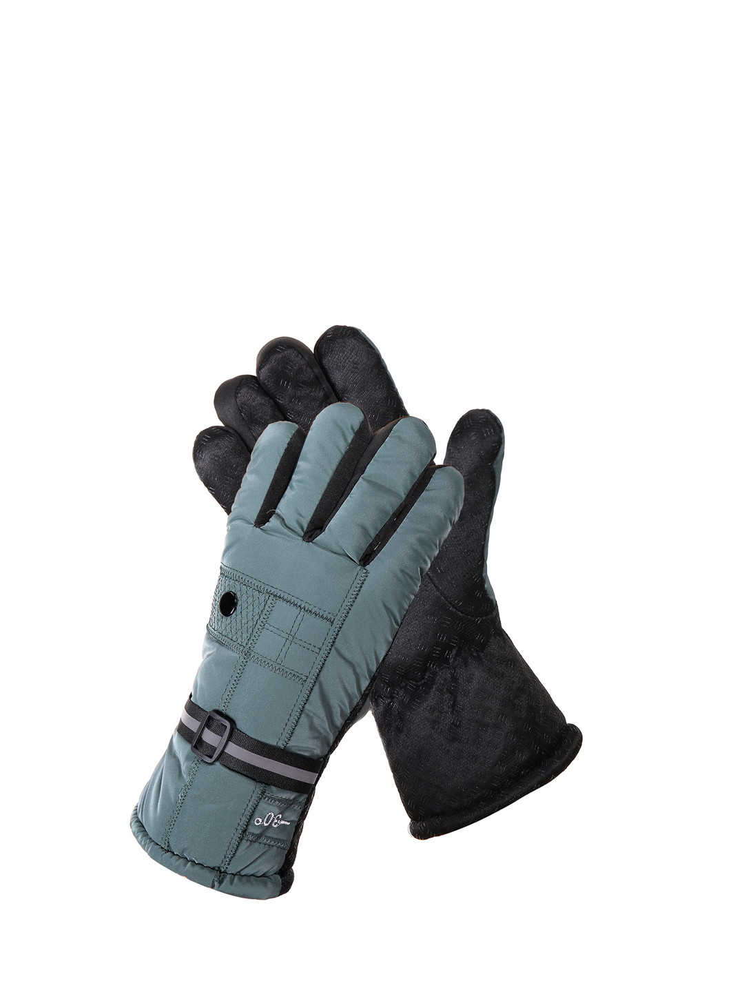 

Alexvyan Men Snow & Wind Proof Protective Riding Gloves, Green