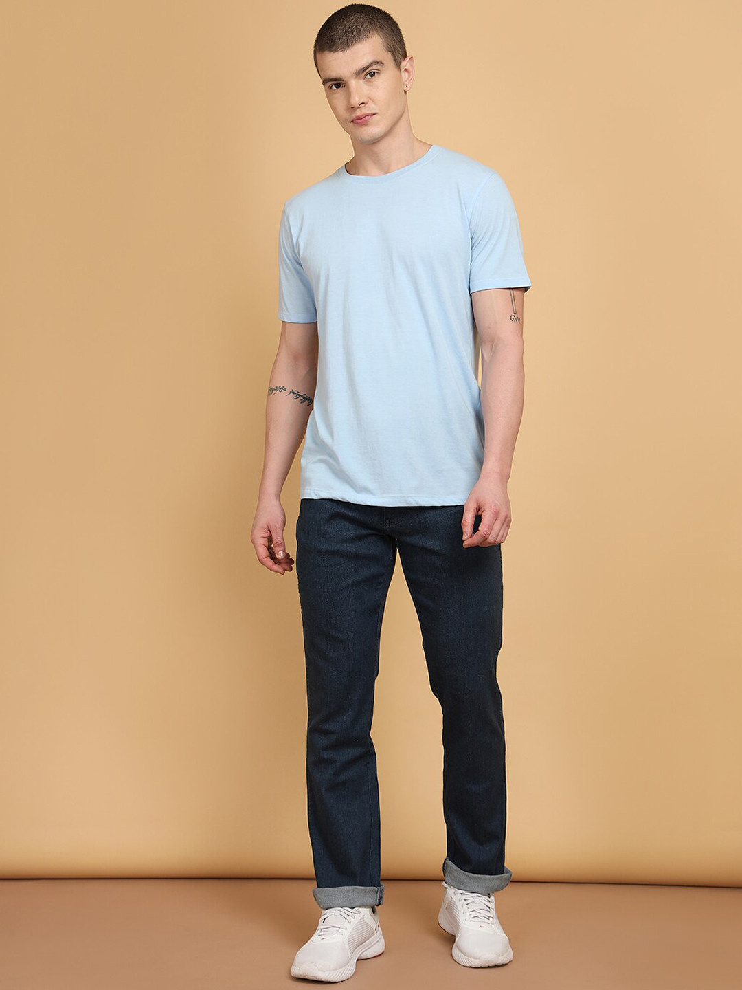 

Wrangler Men Millard Mid Rise Stretchable Jeans, Blue