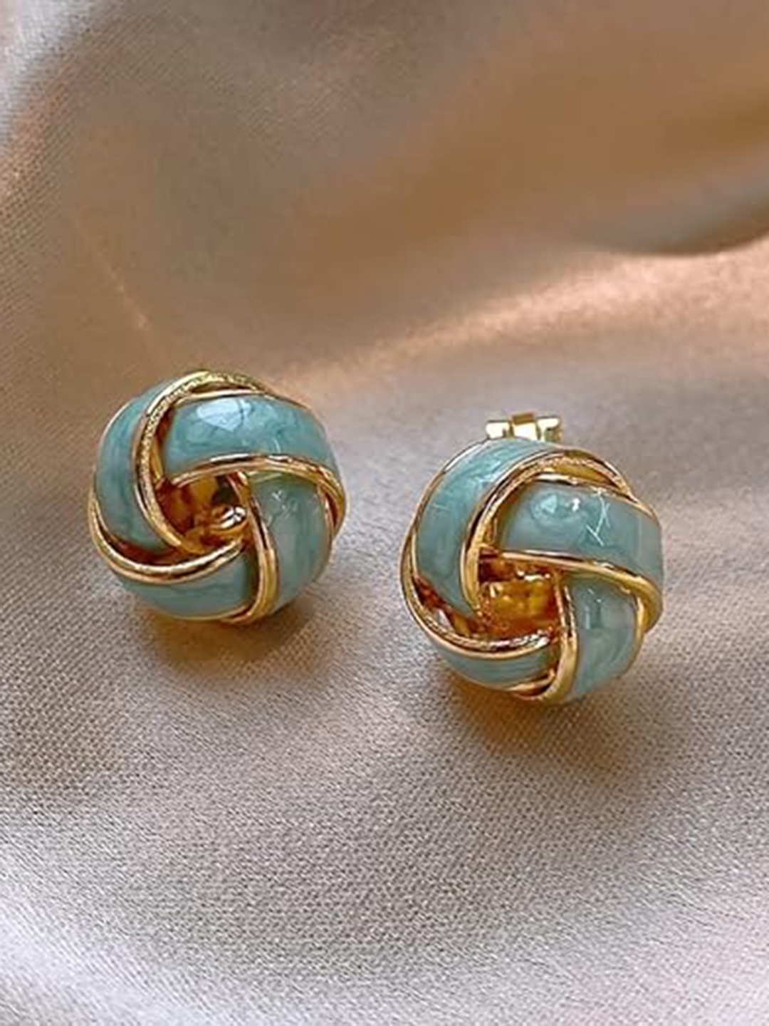 

KRYSTALZ Gold-Plated Studs Earrings
