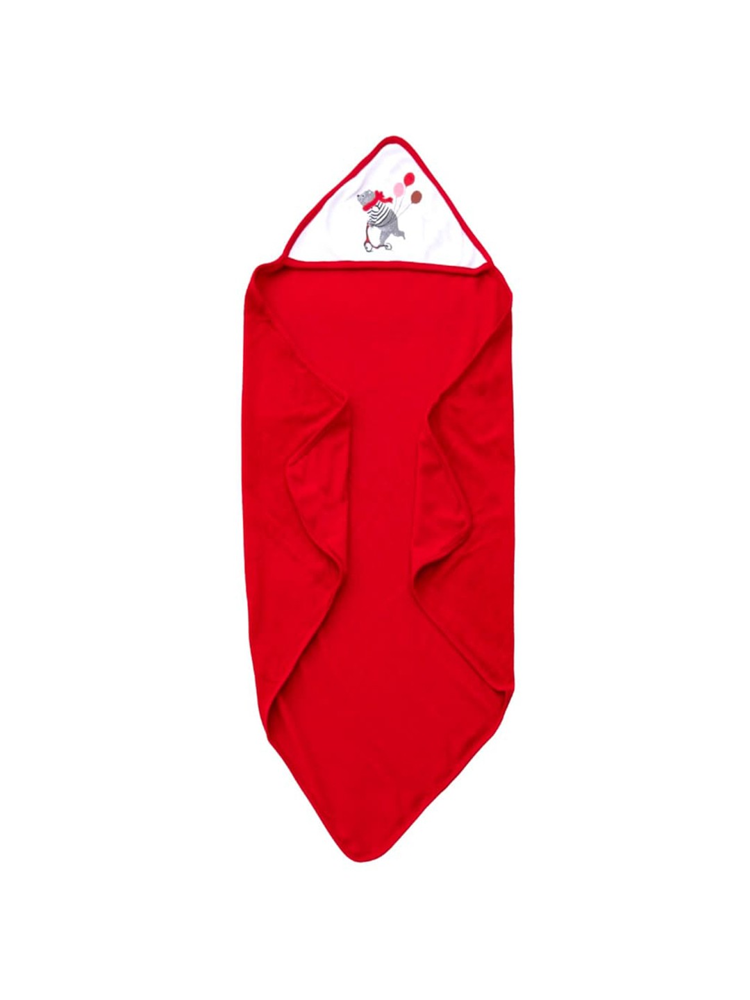 

Dear Little Infants Red & White Hooded 210 GSM Pure Cotton Bath Towel