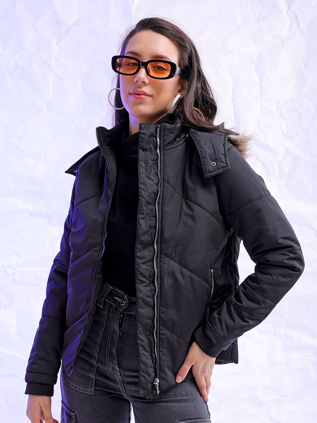 

Freehand by The Indian Garage Co Lightweight Puffer Jacket, Navy blue