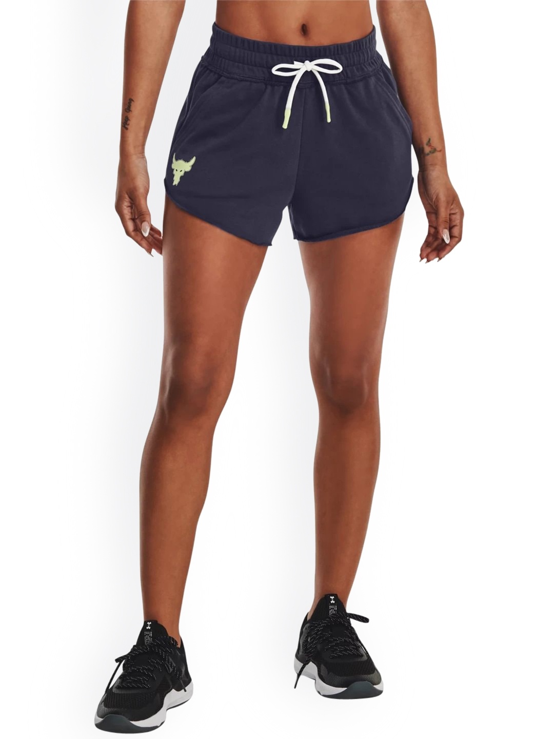 UNDER ARMOUR Women Mid-Rise Training or Gym Sports Shorts, Grey
