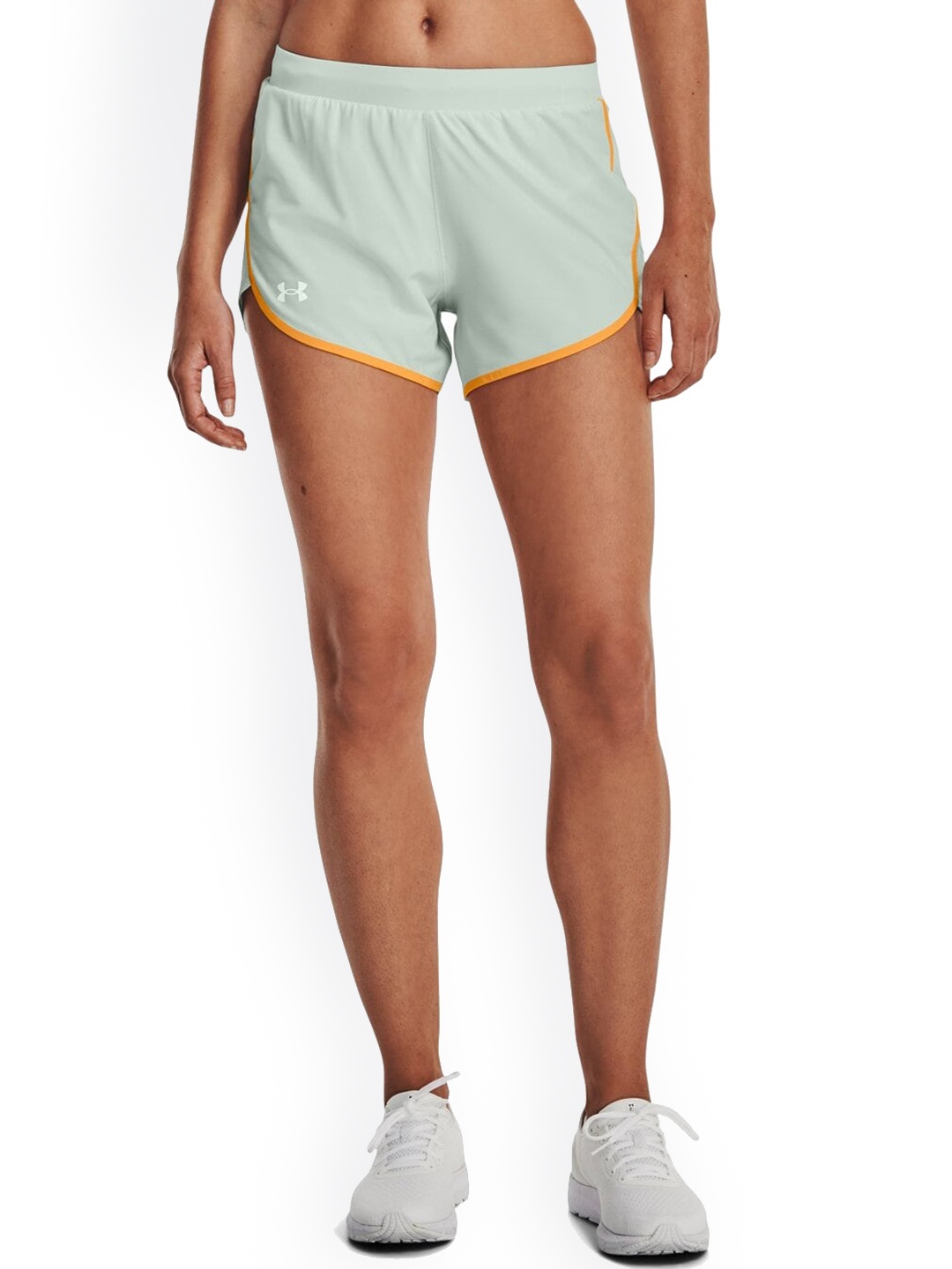 UNDER ARMOUR Women Mid-Rise Training or Gym Sports Shorts, Green