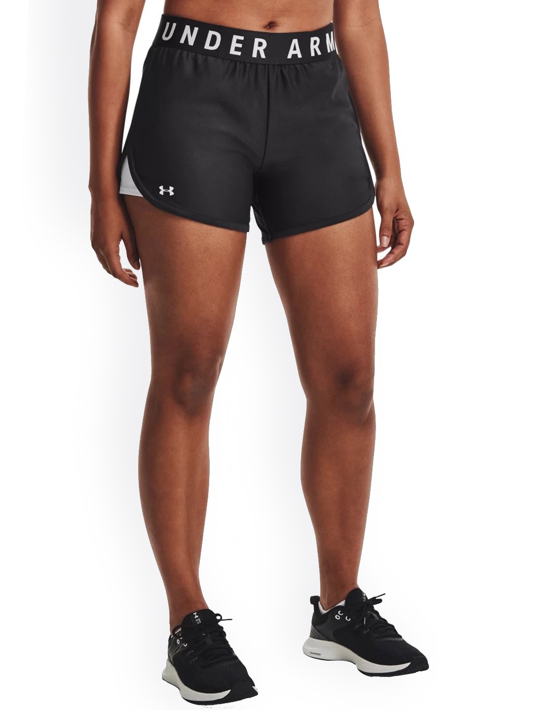 UNDER ARMOUR Women Loose Fit Mid-Rise Training or Gym Sports Shorts, Grey